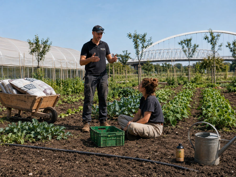 Projet d'urban farming accompagné par Bruma